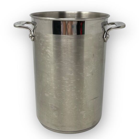 All-Clad Stainless Steel Asparagus Vegetable Pot with Steamer Basket No Lid - Picture 1 of 11